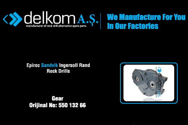 Gear Rock Drill Spare Parts