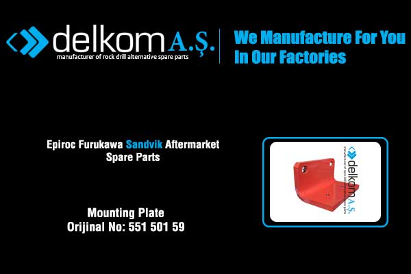 Mounting Plate Rock Drill Spare Parts