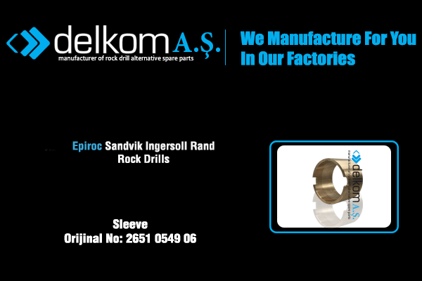 Manchon Rock Drill Spare Parts