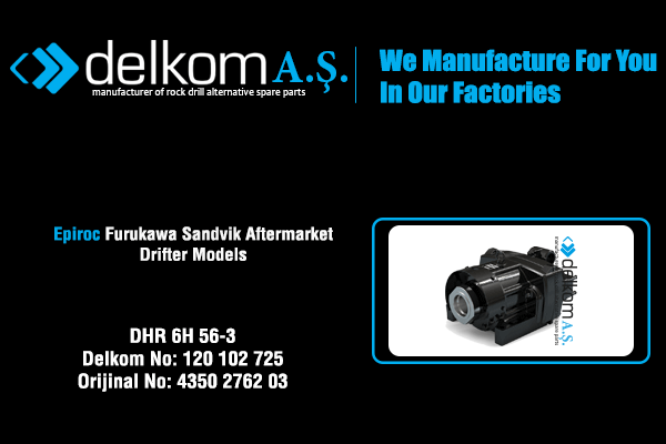 DHR 6H 56-3 Rock Drill Spare Parts