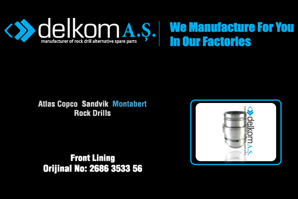 Ön Şank Yatağı Kovanı Rock Drill Spare Parts
