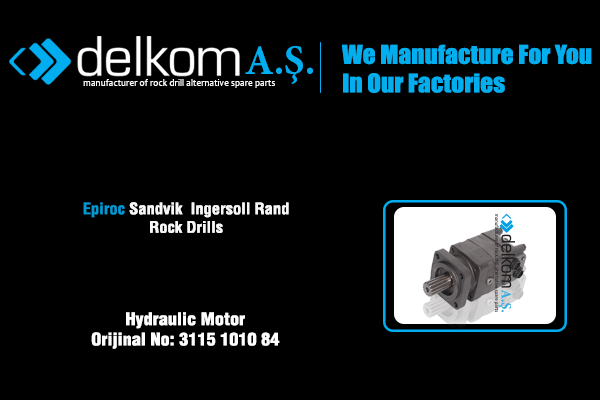 Hidromotor Rock Drill Spare Parts