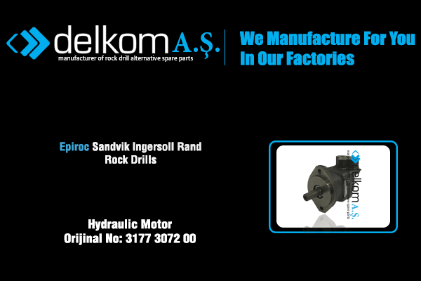 Toz Fanı Hidromotoru Rock Drill Spare Parts