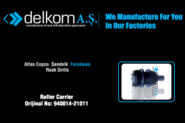 Yürüyüş Palet Üst Makarası Rock Drill Spare Parts