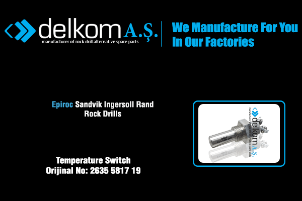 Kompresör Hararet Müşürü Rock Drill Spare Parts