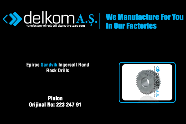 Kompresör Dişlisi Küçük Rock Drill Spare Parts