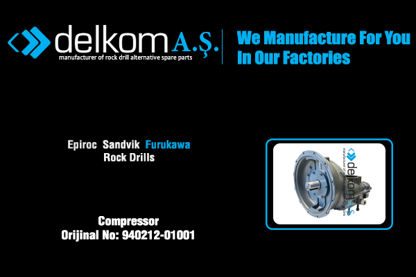 Kompresör Rock Drill Spare Parts