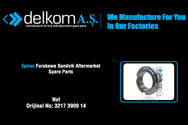 Redüktör Şaft Somunu Rock Drill Spare Parts