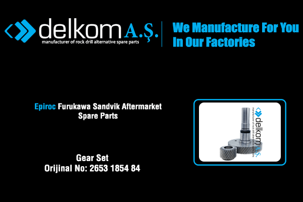 Kompresör Dişli Seti Rock Drill Spare Parts