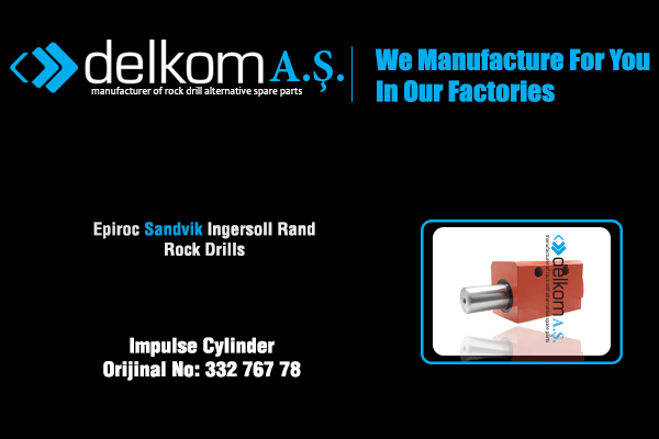 Baskı Durdurma Silindiri Komple Rock Drill Spare Parts