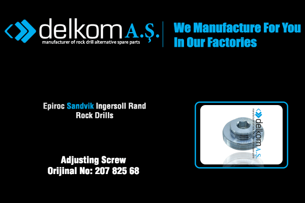 Boom Boşluk Alma Ayar Parçası Rock Drill Spare Parts