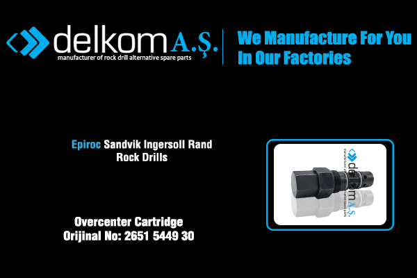 Kilit Valfi Rock Drill Spare Parts