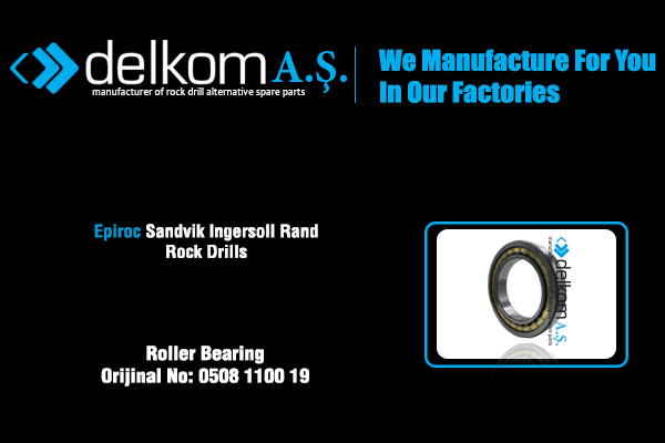 Dönüş Grubu Şaft Rulmanı Rock Drill Spare Parts