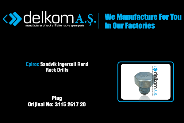 Geri Dönüş Akümülatör Tapası Rock Drill Spare Parts