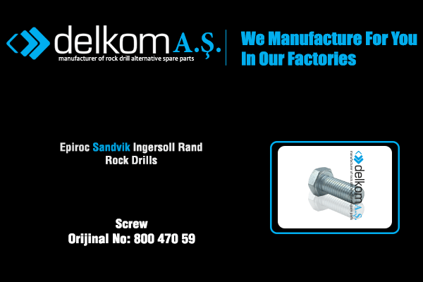Anahtar Başlı Civata Rock Drill Spare Parts