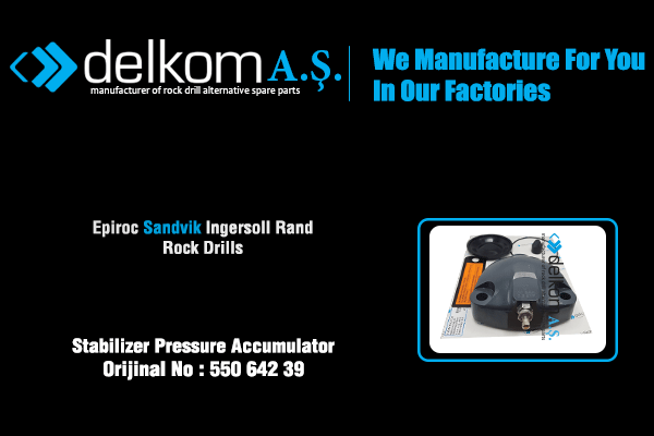 Akümülatör Stabilizer Komple Rock Drill Spare Parts