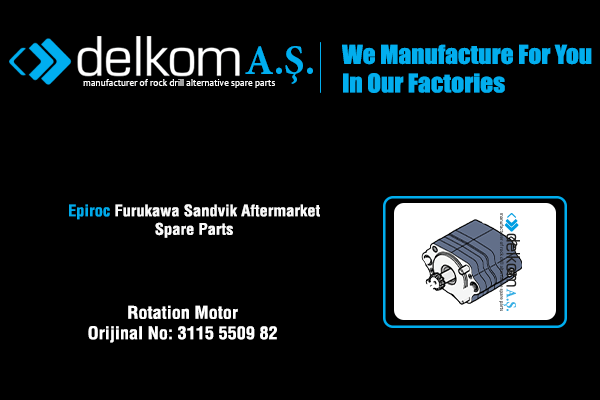 Hidromotor Rock Drill Spare Parts
