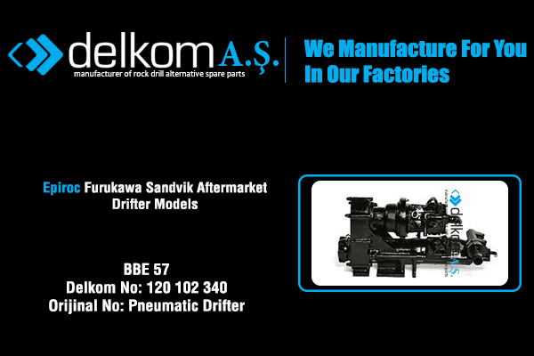 BBE 57 Rock Drill Spare Parts