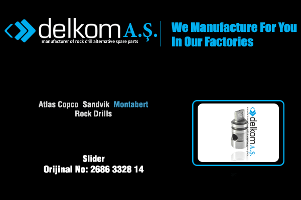Slider Rock Drill Spare Parts