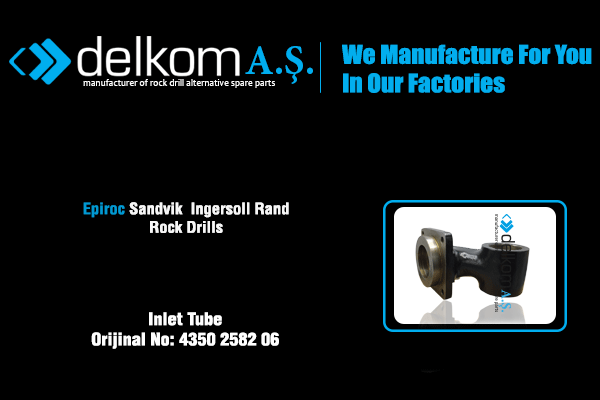 Inlet Tube Rock Drill Spare Parts