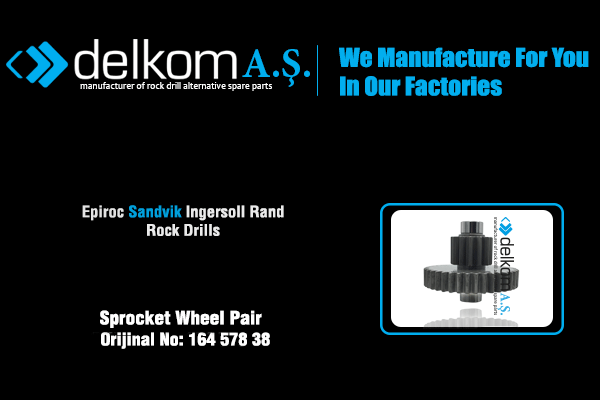Sprocket Wheel Pair Rock Drill Spare Parts