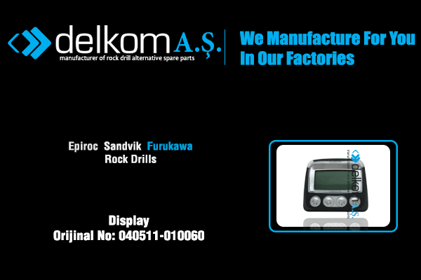 Display Rock Drill Spare Parts