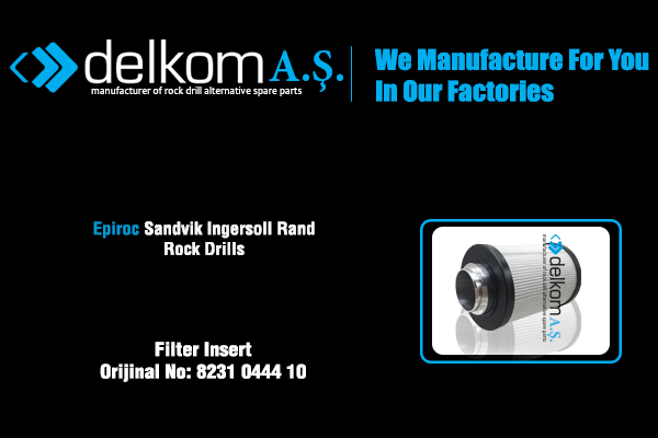 Filter Insert Rock Drill Spare Parts