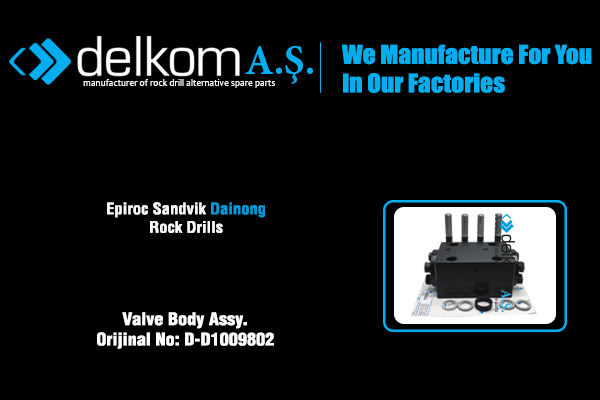 Valve Body Assy. Rock Drill Spare Parts