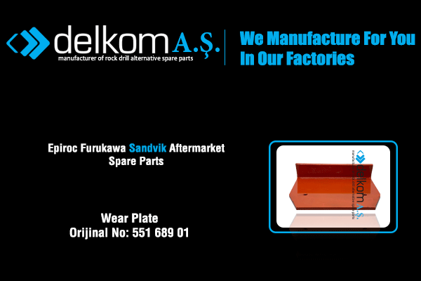 Wear Plate Rock Drill Spare Parts